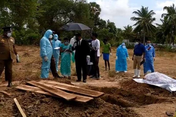 தனிமைப்படுத்தல் சட்டவிதிமுறைகளை மீறி புதைக்கப்பட்ட சடலம்! மனைவியும், மகளும் கோவிட் தொற்றால் மரணம்