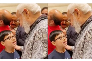ஜெர்மனியில் பாட்டுப்பாடிய சிறுவன்.. சொடக்குப்போட்டு ரசித்து கேட்ட பிரதமர் மோடி. - வைரலாகும் வீடியோ