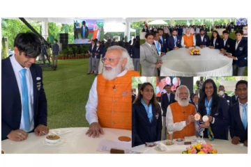 ஒலிம்பிக் நட்சத்திர வீரர், வீராங்கனைகளுக்கு சிறப்பு விருந்தளித்து மகிழ்ந்த பிரதமர் மோடி!