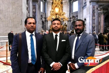 සජබයෙනුත් දෙන්නෙක් වතිකානයට...(VIDEO)