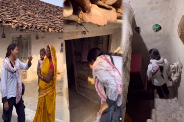 மண் வீட்டிற்குள் முதல் தளம்.. ஏழை வீட்டில் எவ்வளவு சுகம் - வைரலாகும் Video!