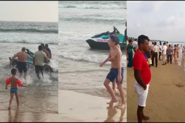 கடலில் நிகழவிருந்த அனர்த்தம் : காப்பாற்றப்பட்ட வெளிநாட்டவர்கள்