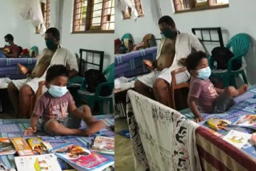 கொரோனா தனிமைப்படுத்துதல் அறையில் பெரியவர்களுடன் சிறுவனை வைத்திருக்கும் அதிர்ச்சி காட்சி!