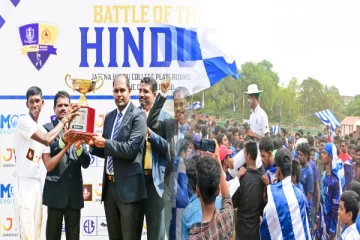 இந்துக்களின் சமரில் அபார வெற்றியை பதிவு செய்தது யாழ். இந்து கல்லூரி