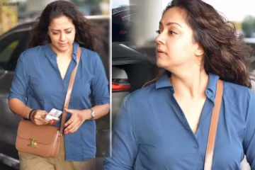 மும்பை ஏர்போட்டில் ஜோதிகா!! அவர் வைத்துள்ள ஹேண்ட் பேக் இத்தனை லட்சமா..