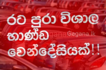 ලංකාව පුරා විශාල භාණ්ඩ වෙන්දේසියක්..වාහන,රත්‍රන් ඇතුලු භාණ්ඩ රැසක් ඒ අතර..
