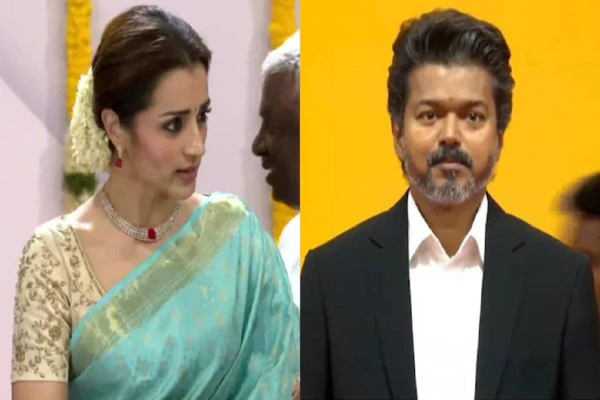 விஜய் பதவியேற்பு பேச்சில் த்ரிஷா அழுததன் காரணம் என்ன? | Trisha Turns Emotional During Cm Vijay S Speech