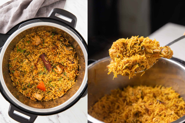 அவசர பிரியாணி: ஐந்தே நிமிடத்தில் பிரியாணி சாப்பிடணுமா? இப்படி செய்ங்க | Instant Biryani Recipe In Veg Style In 5 Minits