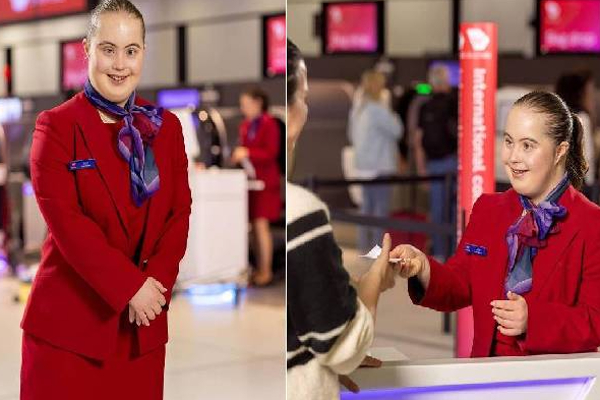 உலகளவில் வைரலான விமான பணிப்பெண்... குவியும் வாழ்த்துக்கள்! | Australia Flight Attendant Alle Sayers Viral