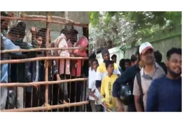 சென்னையில் ஐ.பி.எல் டிக்கெட்டுகள் விற்பனை- கொளுத்தும் வெயிலில் குவிந்த ரசிகர்கள்