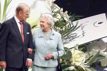 இளவரசர் பிலிப்பின் சவப்பெட்டி மேல் மகாராணி தன் கைப்பட எழுதி வைத்திருந்த அட்டை! கசிந்த புகைப்படம்