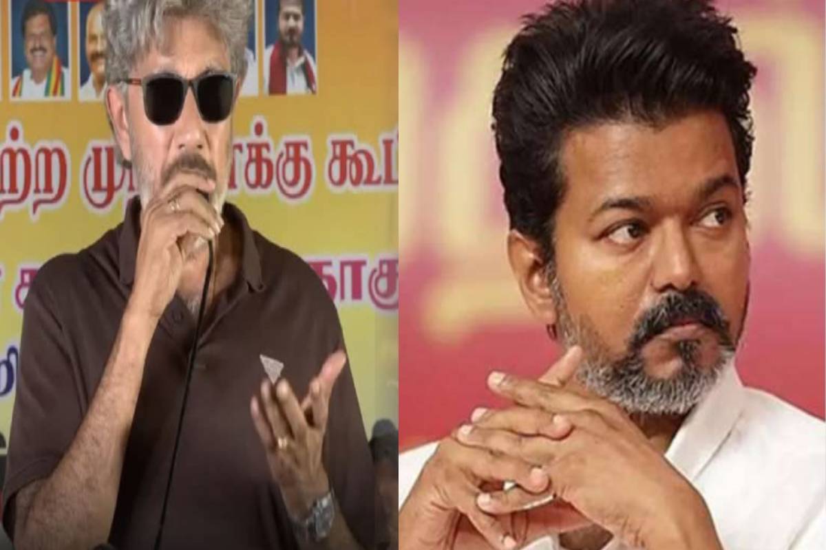 விஜய்யை எங்க போய் பார்ப்பீங்க? பெரம்பூர் தொகுதியில் விஜயை வெளுத்து வாங்கிய நடிகர் சத்யராஜ்! | Actor Sathyaraj Enters Perambur Poll Scene