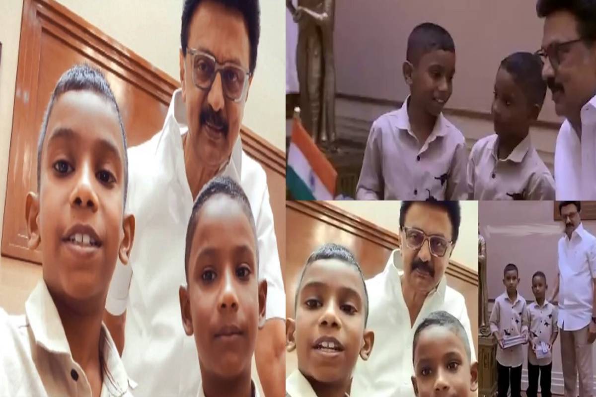 Hi Guys, நான் உங்கள் தேவா.. சிறுவர்களை சந்தித்த முதலமைச்சர் - வைரல் வீடியோ | Instagram Kids Deva And Jeeva Met The Cm Stalin