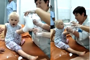 உக்ரைன் சிறுமியின் உருகவைக்கும் காணொளி!