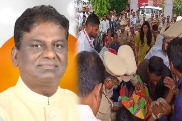 தேசியக்கொடி ஏற்றியதும் மயங்கி விழுந்த அமைச்சர் - பரபரப்பு!