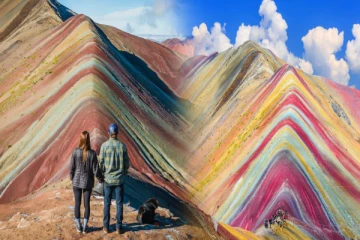 Rainbow Mountain: கண்களுக்கு விருந்தளிக்கும் வானவில் மலைத்தொடர்