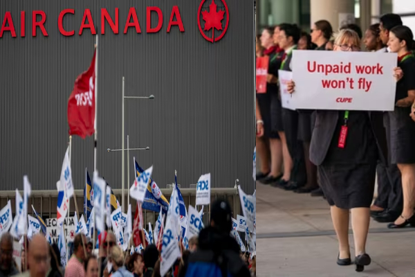 ஏர் கனடா விமானப் பணியாளர்கள் பணிக்குத் திரும்ப உத்தரவு | Canada Orders Air Canada Attendants Return To Work