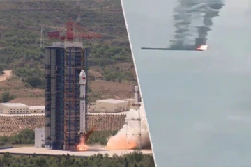 சோதனையின் போது விபத்துக்குள்ளான சீன ரொக்கெட்