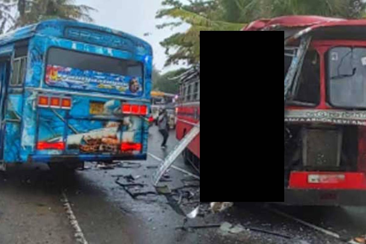 தென்னிலங்கையில் இரு பேருந்துகள் நேருக்கு நேர் மோதி விபத்து | School Transport Bus And Sltb Bus Collide