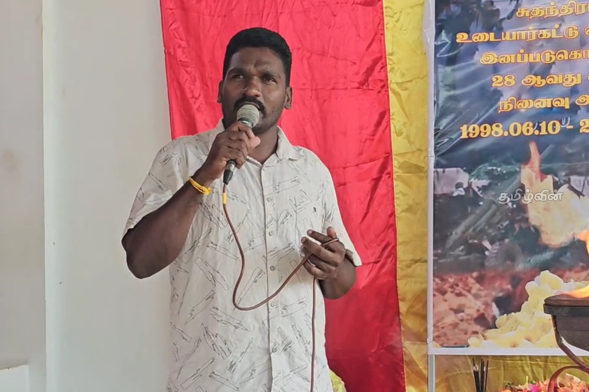 இரத்தம் சிந்தாத இனவழிப்பினை மேற்கொள்கின்றதா அநுர அரசாங்கம்..! வே.கரிகாலன் கேள்வி | V Karikalan Criticizes The Anura Government இரத்தம் சிந்தாத இனவழிப்பினை மேற்கொள்கின்றதா அநுர அரசாங்கம்..! வே.கரிகாலன் கேள்வி | V Karikalan Criticizes The Anura Government