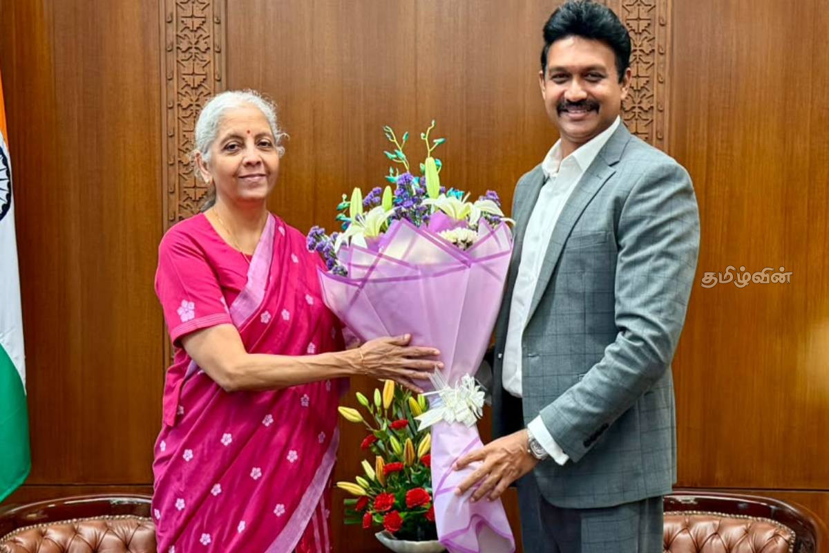 இந்திய நிதியமைச்சரை சந்தித்த செந்தில் தொண்டமான் | Senthil Thondaman Meets Indian Finance Minister இந்திய நிதியமைச்சரை சந்தித்த செந்தில் தொண்டமான் | Senthil Thondaman Meets Indian Finance Minister