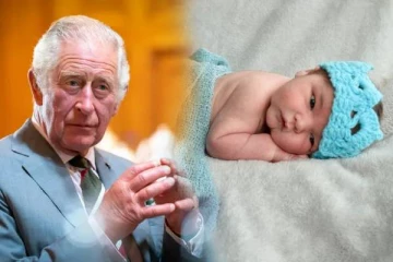 மன்னர் மூன்றாம் சார்லஸ் ஆட்சியின் கீழ் பிறந்த முதல் பிரித்தானிய குழந்தை: தலையில் சூட்டப்பட்ட நீல கிரிடம்