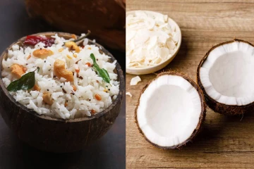 பார்த்தாலே சாப்பிட தூண்டும் தேங்காய் சாதம்! நாவூறும் சுவையில் செய்வது எப்படி?