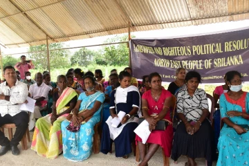 யாழில் கௌரவமான உரிமைகளுடன் கூடிய அரசியல் தீர்வுக்கான மக்கள் போராட்டம் (Photos)