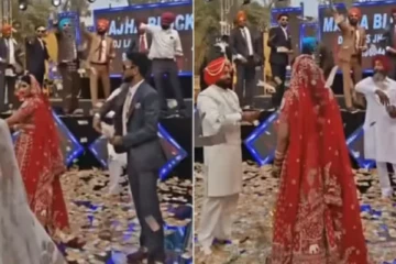 மணமகள் மீது பணமழை பொழிந்த மணமகன்..8.5 கோடியா? காணொளியால் வெடித்த சர்ச்சை