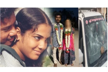 ‘காதல்’ பட பாணியில் நாமக்கலில் பயங்கரம் - காதலன் கட்டிய தாலியை அறுத்து எறிந்து விட்டு மணப்பெண்ணை கடத்திய பெற்றோர்கள்