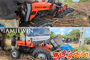 முல்லைத்தீவில் உழவு இயந்திரத்துடன் டிப்பர் வாகனம் மோதி விபத்து