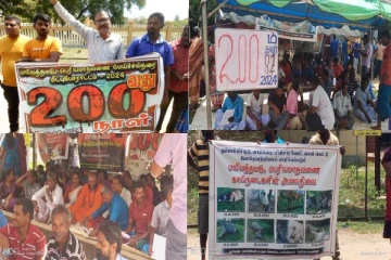 மட்டக்களப்பு மயிலத்தமடு மாதவனை கால்நடை பண்ணையாளர்களின் 200வது நாள் போராட்டம்!