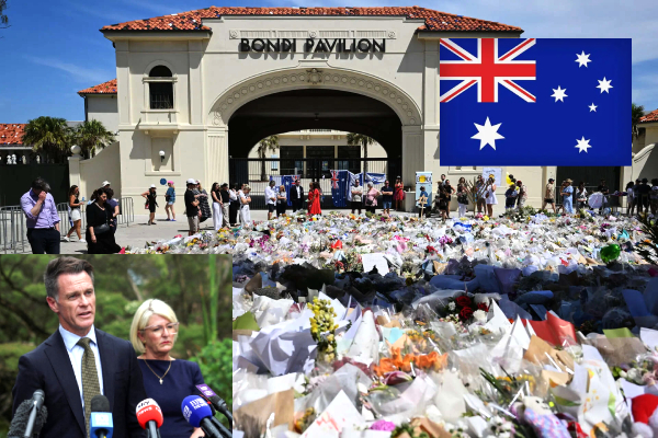 New South Wales anti-terror law, Bondi Beach shooting, Sydney Bondi Beach mass shooting, NSW parliament caps gun licences, Ban on terror symbols, Globalise the Intifada protest slogan, NSW anti-protest laws, Anthony Albanese crackdown hate speech visa cancellations, Australia, Australia toughest gun laws, Bondi attack