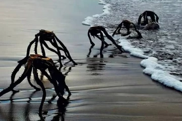 கடலுக்குள்ளிருந்து வந்த வேற்றுக்கிரக உயிரினங்கள்; வைரலாகும் புகைப்படம்!