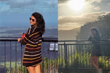 ஷார்ட் அணிந்து மாடர்ன் உடையில் பிரியா பவானி ஷங்கர் ட்ரெண்டி ஸ்டில்கள்