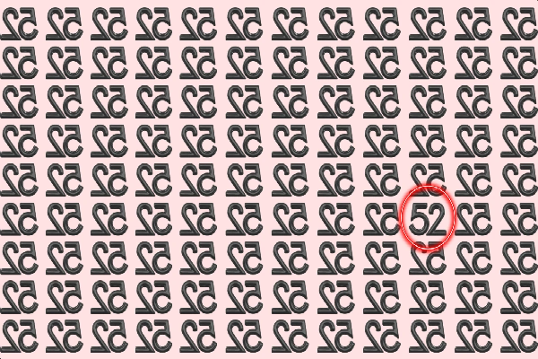 படத்தில் நேரான 52 எங்கே உள்ளது? கண்டுபிடித்தால் ஜீனியஸ் | Spot The Number 52 Among Inverted 52 படத்தில் நேரான 52 எங்கே உள்ளது? கண்டுபிடித்தால் ஜீனியஸ் | Spot The Number 52 Among Inverted 52