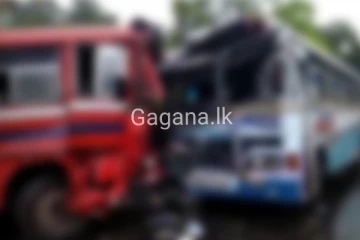 බස් රථ දෙකක් මුහුණට මුහුණ ගැටෙයි..15ක් තුවාල ලබා රෝහල් ගත කෙරේ..
