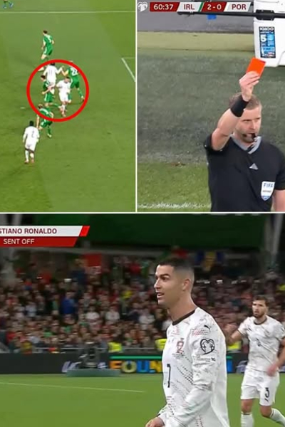 22 வருட கால்பந்து வாழ்க்கையில் ரொனால்டோவிற்கு முதல்முறையாக ரெட்கார்ட் | Cristiano Ronaldo Facing World Cup Ban Red Card 22 வருட கால்பந்து வாழ்க்கையில் ரொனால்டோவிற்கு முதல்முறையாக ரெட்கார்ட் | Cristiano Ronaldo Facing World Cup Ban Red Card
