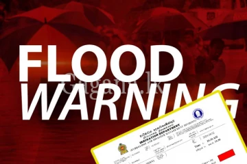 මහා ගංවතුර තත්ත්වයක් ගැන රතු නිවේදනයක්. - ගුවන් හමුදාවත් වැඩ පටන් ගනී.