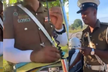 ரோட்டில் நின்று பிச்சை எடுங்கோ; போக்குவரத்து பொலிஸாரை கிழித்து தொங்க விட்ட தமிழர்!