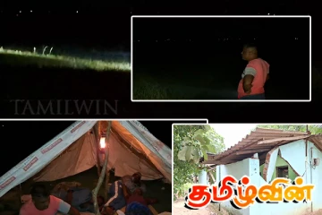 மட்டக்களப்பில் நள்ளிரவில் கிராமத்திற்குள் புகுந்த காட்டு யானைகள் !