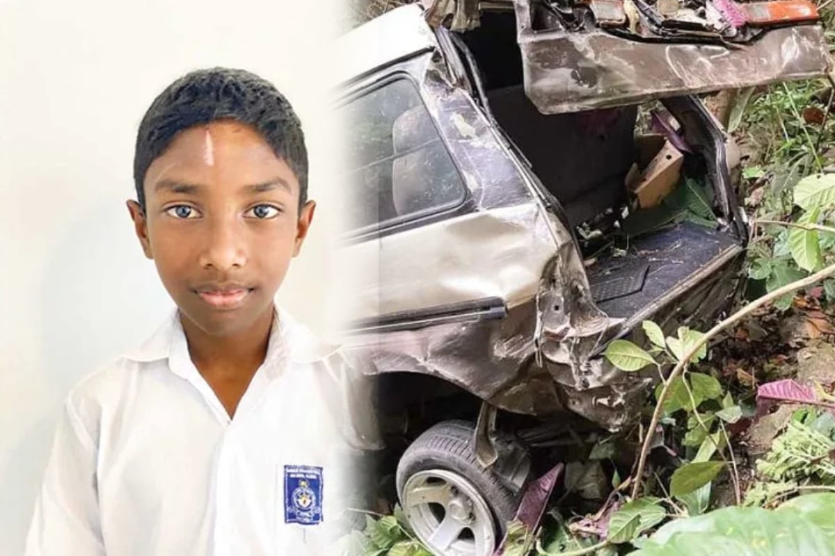 பள்ளத்தில் விழுந்த வேனில் உயிருக்கு போராடிய குடும்பம் - உயிரை பணயம் வைத்து காப்பாற்றிய சிறுவன் | 12 Years Old Kid Saved His Family