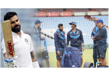 சிஷ்யன் விராட் கோலிக்கு பேட்டிங் கற்று கொடுக்கும் குரு ராகுல் திராவிட் - வைரலாகும் புகைப்படம்