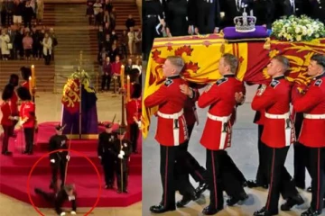 குயின் எலிசபெத் உடல் அருகே இருந்த காவலர் திடீர் மயக்கம்! நடந்தது என்ன?