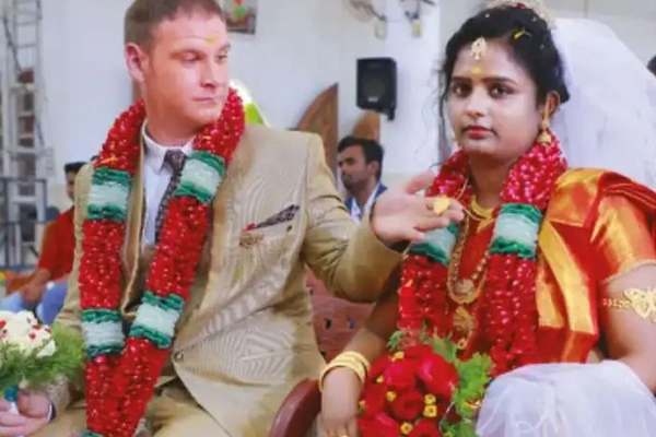 தமிழ் பெண்ணை விழுந்து விழுந்து காதலித்த வெளிநாட்டவர்! இந்த ஒரே ஒரு காரணத்துக்காக தானாம்? | German Man Married Tamilnadu Girl