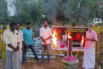 தியாகதீபம் திலீபனின் நினைவுத்தூபியில் கறுப்பு யூலை நினைவேந்தல் (Photos)