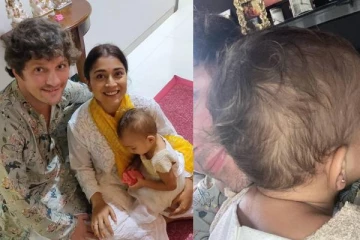 நடிகை ஸ்ரேயாவின் மகளுக்கு நடந்த காதணி விழா, ரசிகர்களை கவர்ந்த கியூட் புகைப்படங்கள்...