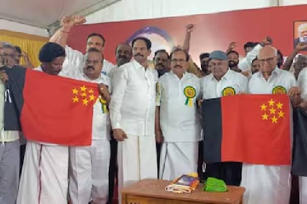 மல்லை சத்யா புது கட்சி தொடக்கம் - கட்சி கொடியை பாருங்க.. | Mallai Sathya Inaugurates New Party Details