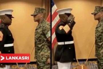 சீருடை அணிந்து மகனுக்கு சல்யூட் வைக்கும் தந்தை... ஒரு நெகிழ்ச்சி வீடியோ