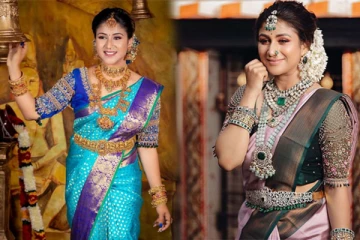 இரண்டு குழந்தைகளுக்கு தாயான பின்னும் மணக்கோலத்தில் ஜொலிக்கும் ஆல்யா மானசா!